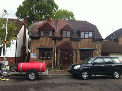 Roof cleaned and Coated - Hillingdon