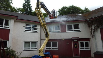 Retirement Home Roof Cleaning and Biocide Treatment