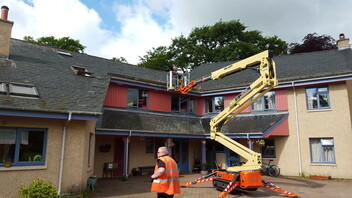 Retirement Home Roof Cleaning and Biocide Treatment