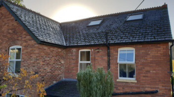 Biowash™ Non Pressure Roof Cleaning on Slate Roof Tiles 
