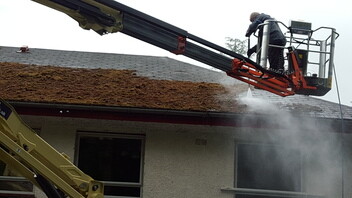 Retirement Home Roof Cleaning and Biocide Treatment