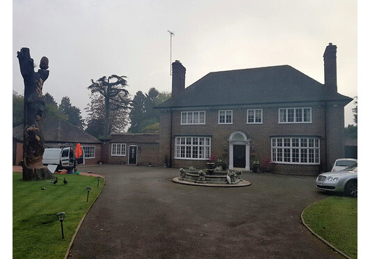 Large Detached House Roof Clean and Biocide